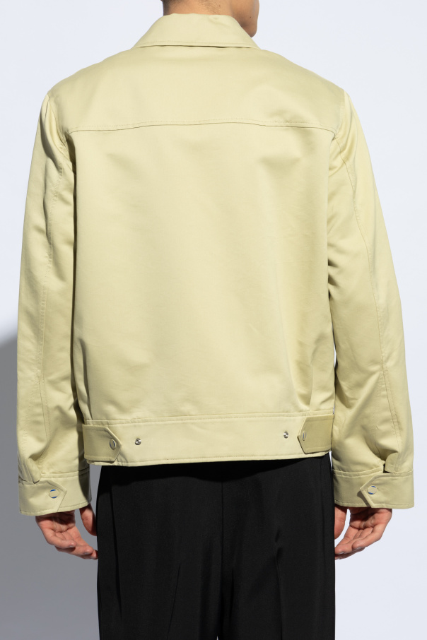 ジャケットその他 BURBERRY Camel Cotton Jacket Green Cotton jacket with logo Burberry - Burberry chinos med